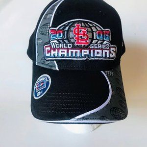 2006 World Series Champions STL Cardinals MLB Men's Black  Baseball Hat One Size
